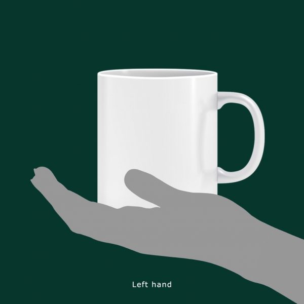 White Mugs with Gold or Silver Stickers - Image 7
