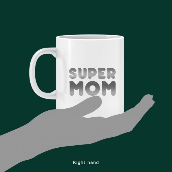 White Mugs with Gold or Silver Stickers - Image 8