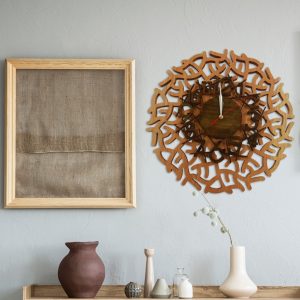 Branched Out Mahogany Wall Clock