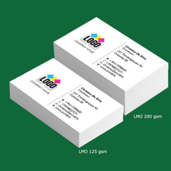 Single Sided Plastic Visiting Cards - Set of 100 - Image 5