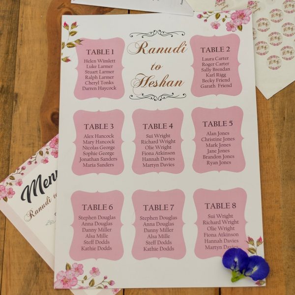 Wedding Guest Table Plan