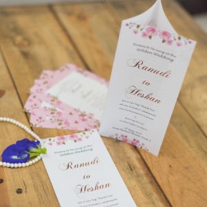Double Sided Wedding Hymn Sheets - Set of 2