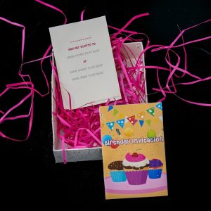 Double Sided Birthday Invitation Card - Set of 10