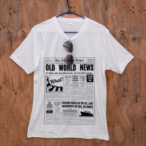 Newspaper Print T-shirt
