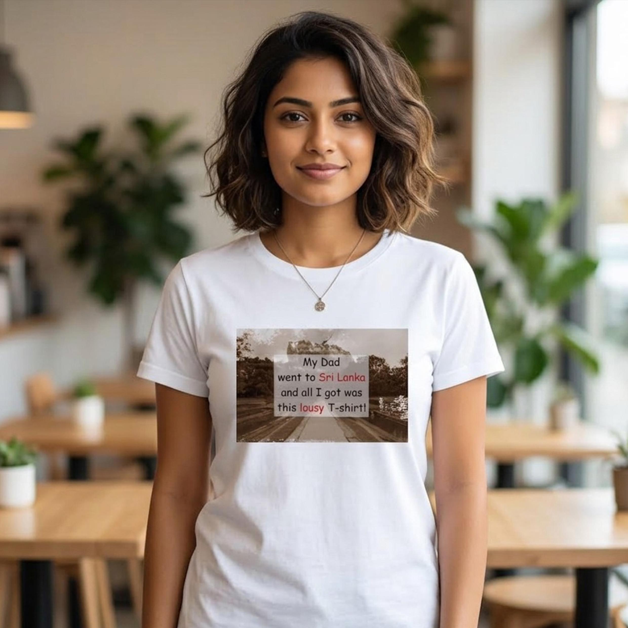 Tourist Dad's Lousy T-shirt from Sri Lanka