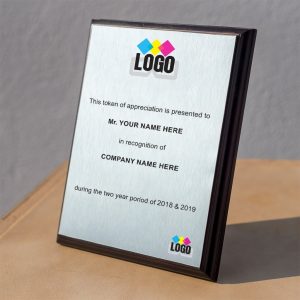 Metal Plated Appreciation Plaque