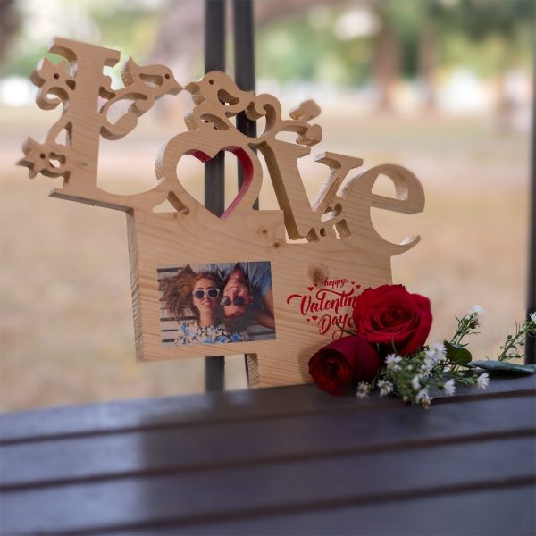 Wooden "Love" with Photoprint