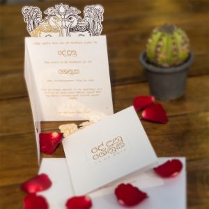 Hansa Poottu Sinhala Wedding Card - Set of 10