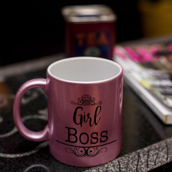 Metallic Pink Ceramic Mug
