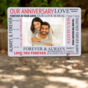 8"X12" Printed Slab for Anniversaries