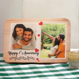 A4 Wooden Print for Anniversaries