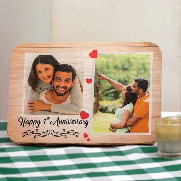 A4 Wooden Print for Anniversaries