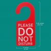 White Plastic Do Not Disturb Door Hanger - Image 3