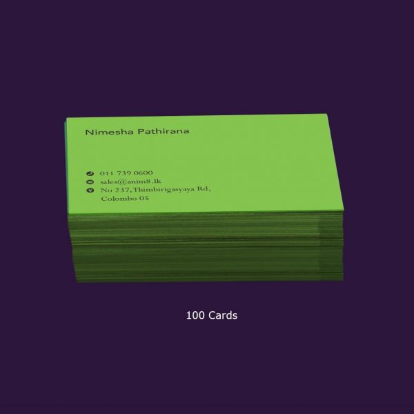 Green Vege Store Visiting Card - Set of 100 - Image 5