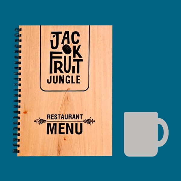 Wooden Menu with Spiral Binding - Image 5
