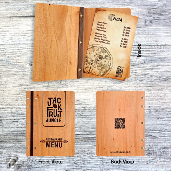 Wooden Menu with Nail binding - Image 3