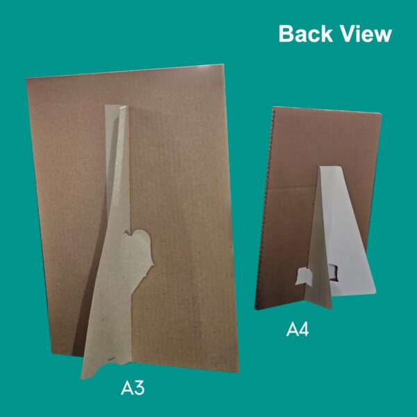 Cardboard menu with back stand - Image 2