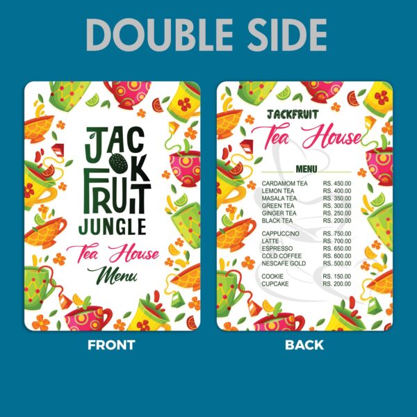 2mm A4 White Acrylic Menu Board - Image 2