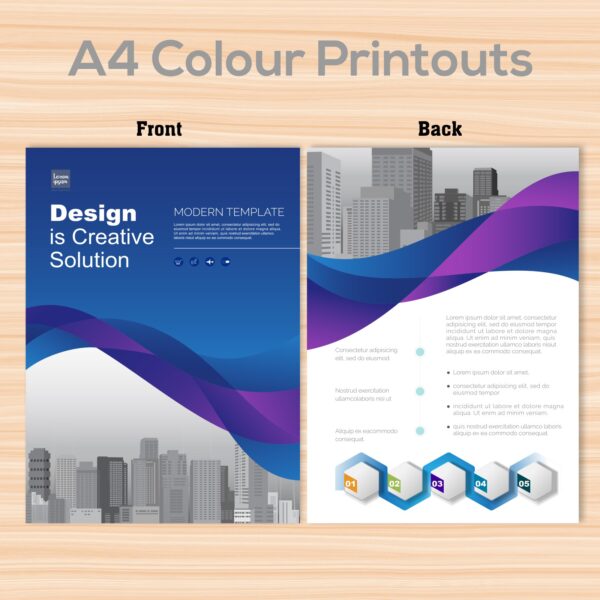 A4 Full Bleed Color Prints - Set of 02 - Image 4
