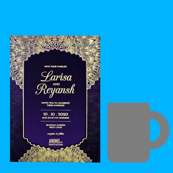 Foil and Varnished Invites - Set of 04 - Image 2