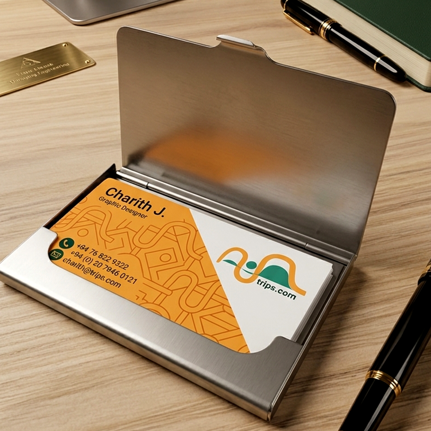 Metal Visiting Card Holder - Image 2