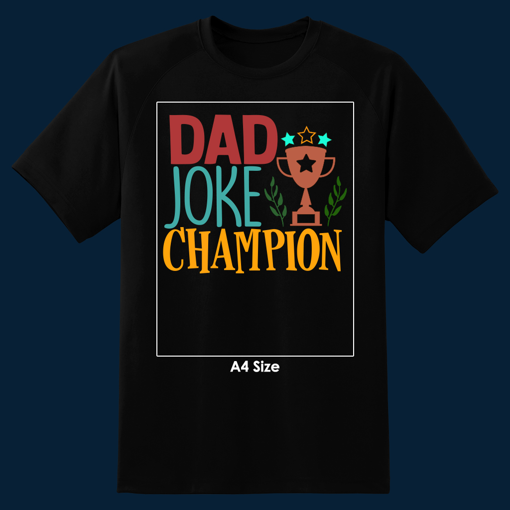 Dad Joke Champion T Shirt - Image 4