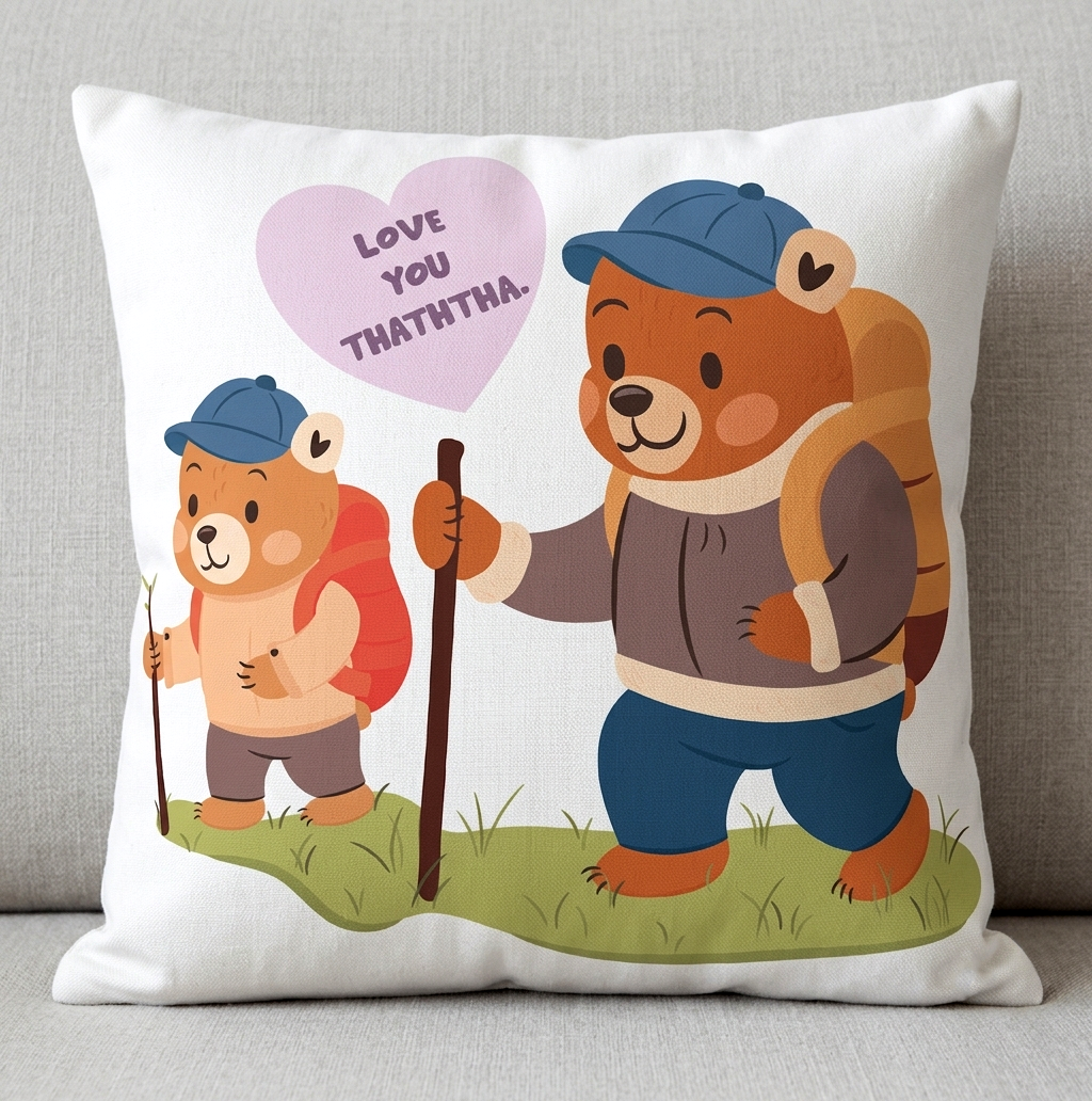 Love You Thaththa  Cushion Cover