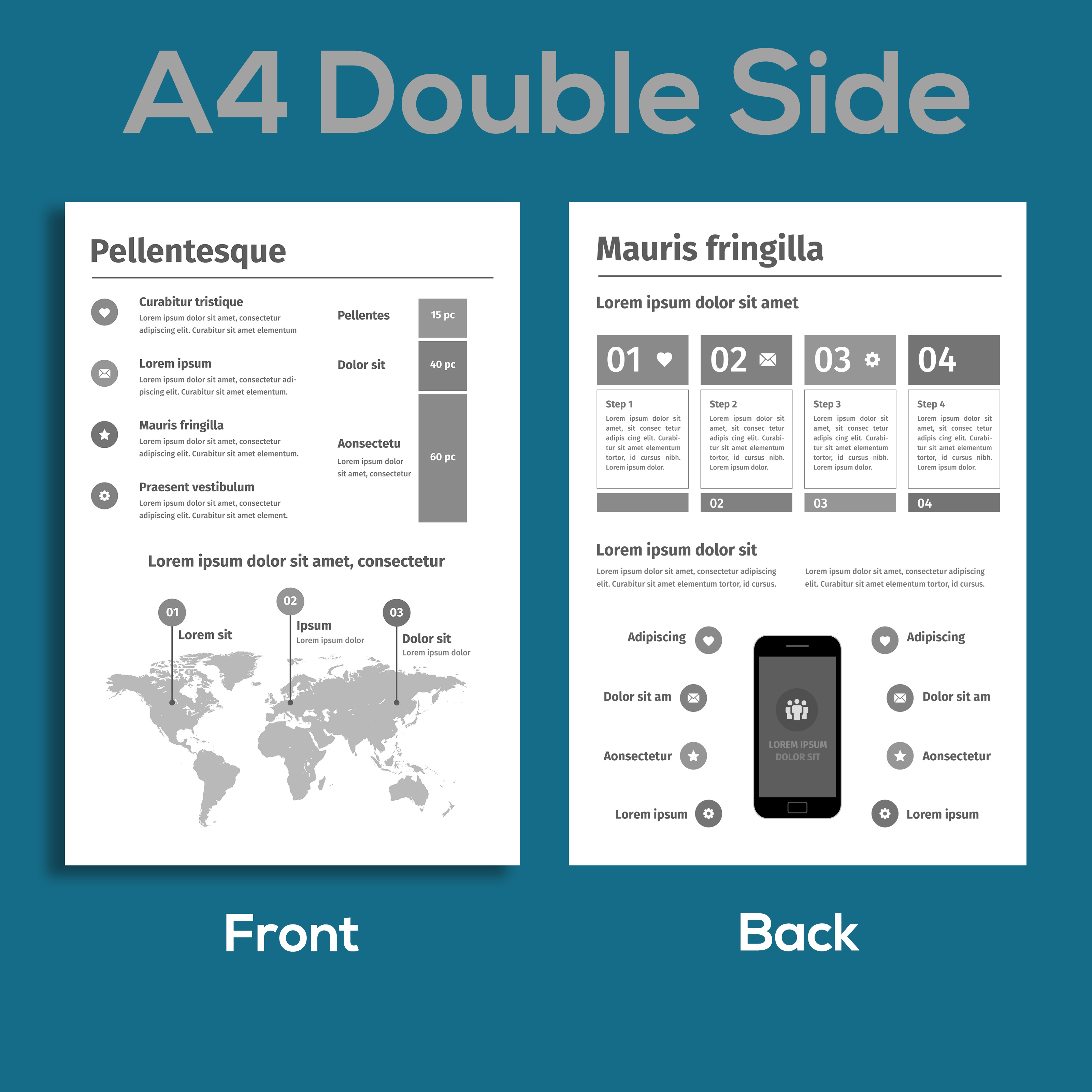A4 Black & White Prints — Double Side