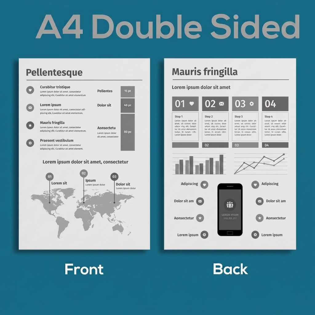 A4 Black & White Prints — Double Sided